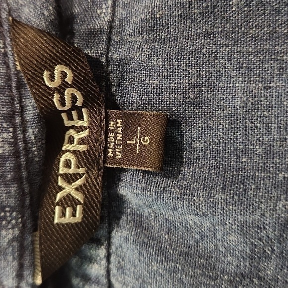 Express Denim Look Henley - Picture 8 of 9